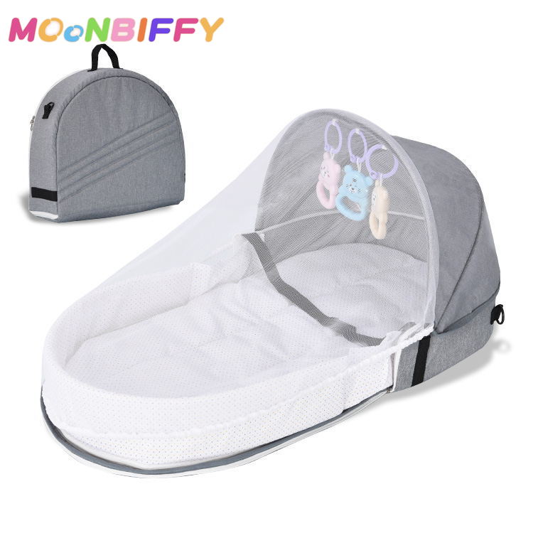 Mommy Bag Crib Newborn Nest Travel Bed Foldable Babynest Mosquito Net Cradle Baby Cot 0-24 Months Baby Travel Bed